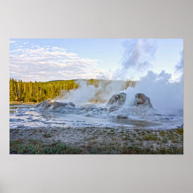 Poster Grotto Geyser, Parque Nacional de Yellowstone (Frente)