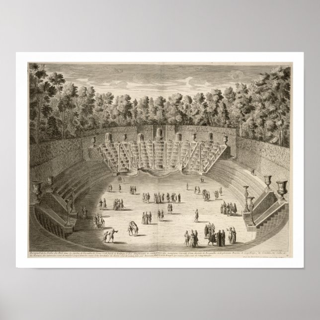 Poster Grove of Salle du Bal, Versailles, de Les P (Frente)