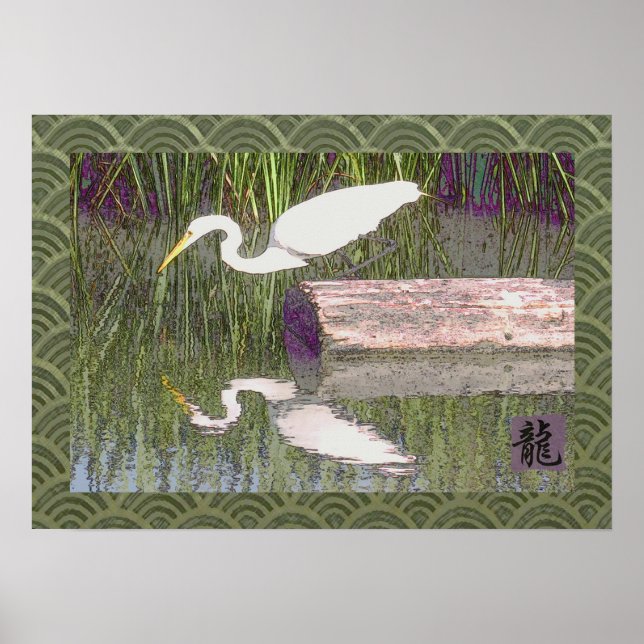 Póster grua japonesa (Frente)