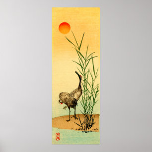 Póster grua japonesa n.o 1
