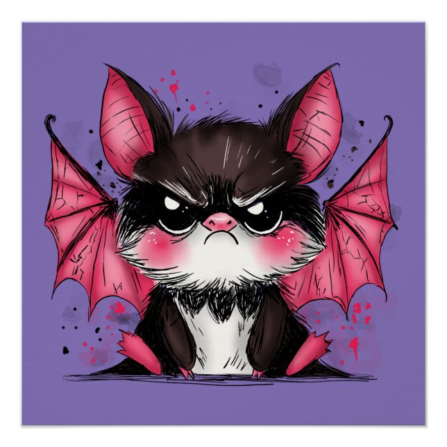 Póster Grumpy Bat (Frente)