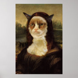 Poster Grumpy Cat Mona Lisa