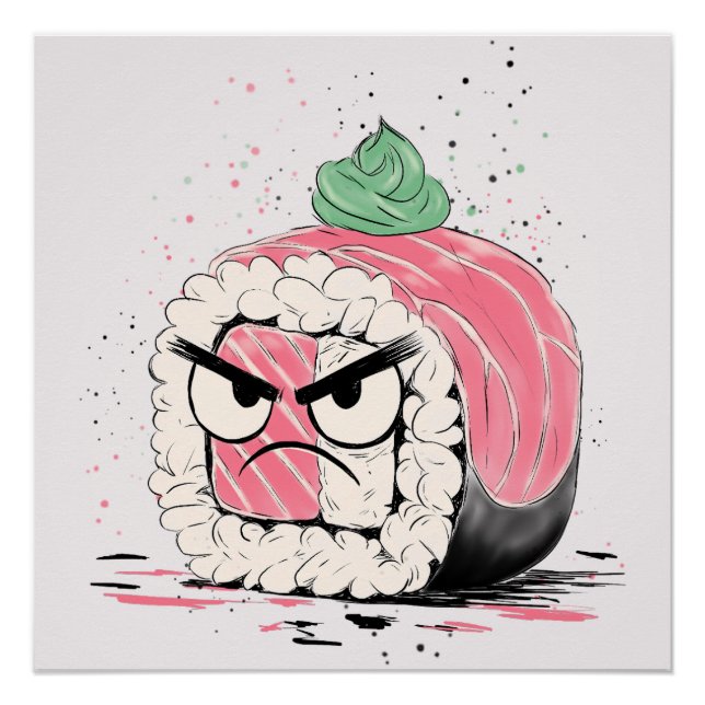 Póster Grumpy Sushi (Frente)