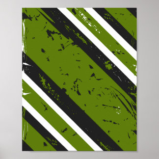 Poster Grunge Diagonal Stripes Abstract Design