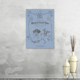 Poster Grunge Retro Black Halloween Party