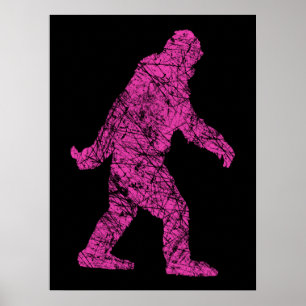 Poster Grunge Squatchin Bigfoot Style