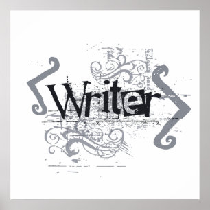 Póster Grunge Writer