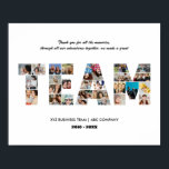Poster Grupo Colega de Fotos Farewell Party<br><div class="desc">Colagem de Fotos Personalizada da Equipe para colega aposentado, colega de trabalho, gerente de equipe ou chefe. Este presente personalizável de fotos também é perfeito como um pedido de despedida para professores, treinadores ou amigos saírem. Este modelo personalizado é um presente de adeus único e significativo que captura os momentos...</div>