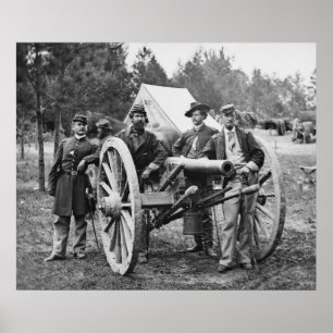 Póster Grupo da artilharia da guerra civil, 1860s