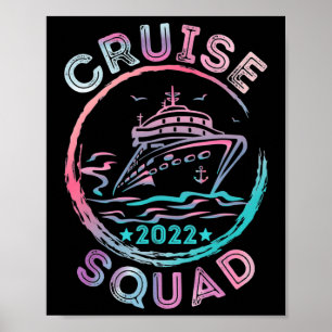 Poster Grupo Da Família Cruise Squad 2022 Com Ancho