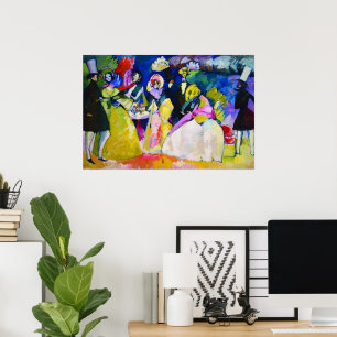 Poster Grupo de Crinolinas de Wassily Kandinsky