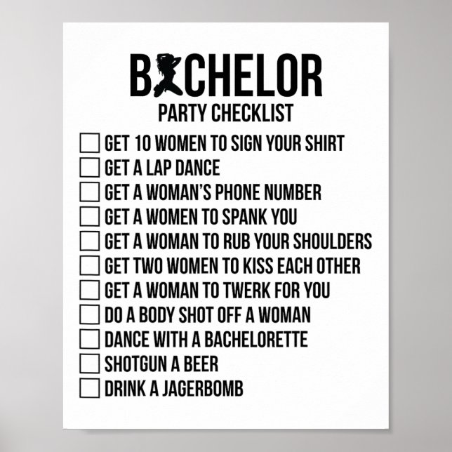 Poster Grupo de padrinhos de casamento para Solteiros de  (Frente)
