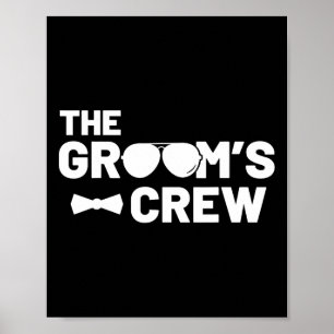 Poster Grupo de padrinhos de casamento para Solteiros de