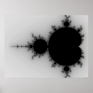 Poster Grupo Greyscale de Mandelbrot