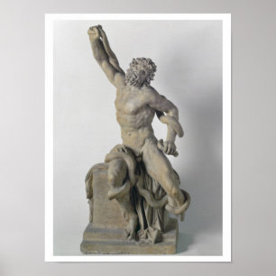 Póster Grupo Laocoon sem os filhos, século XVII (marte)