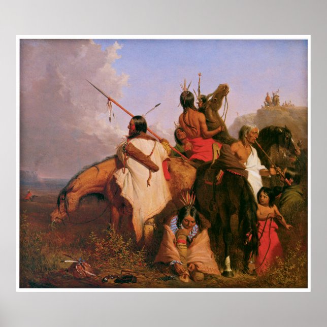 Poster Grupo Sioux de Charles Deas 1845 (Frente)
