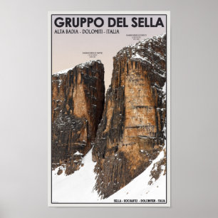 Poster Gruppo del Sella - Nove e Dieci