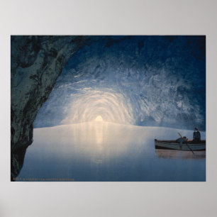 Poster Gruta azul, ilha de Capri, Campania, Italia