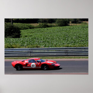Poster GT40 MK1 Le Mans Classic