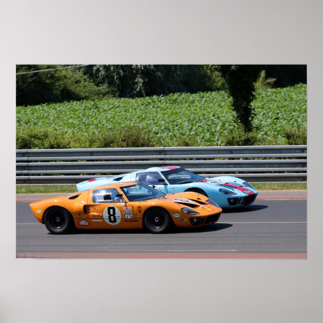 Poster GT40 MK1 Le Mans Classic (Frente)