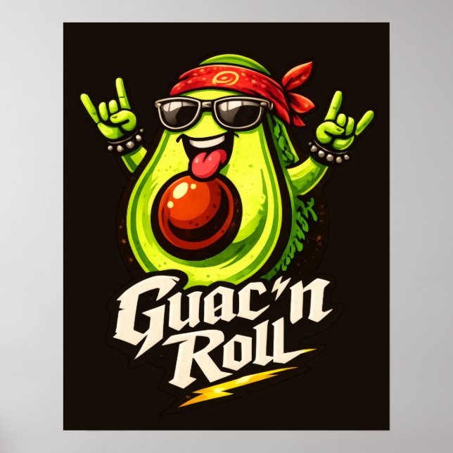 Poster Guac 'n Roll - Guac Pack - Amantes da Comida (Frente)