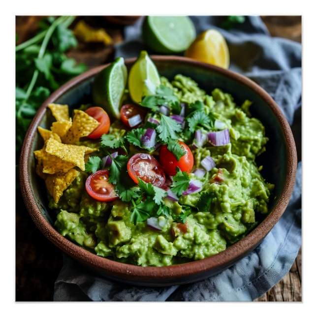 Póster Guacamole Stock Image (Frente)