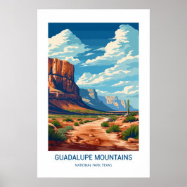 Poster Guadalupe Mountain National Park Texas EUA