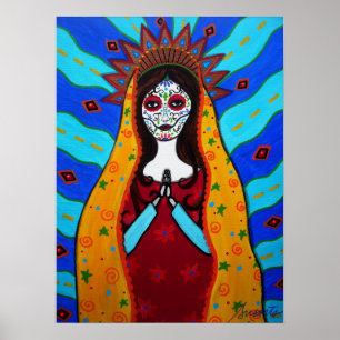 POSTER GUADALUPE VIRGEM DIÂMETRO DE LOS MUERTOS