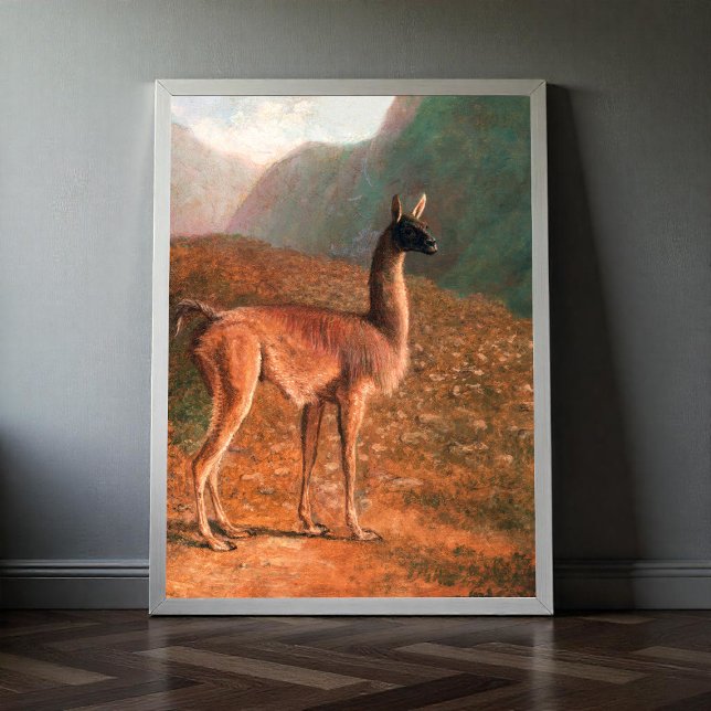 Poster Guanaco (ca. 1848) pintura de Jacques–Laurent Ag (Criador carregado)