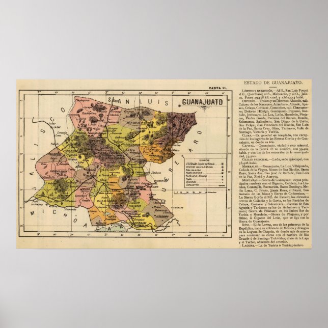 Póster Guanajuato, México (Frente)
