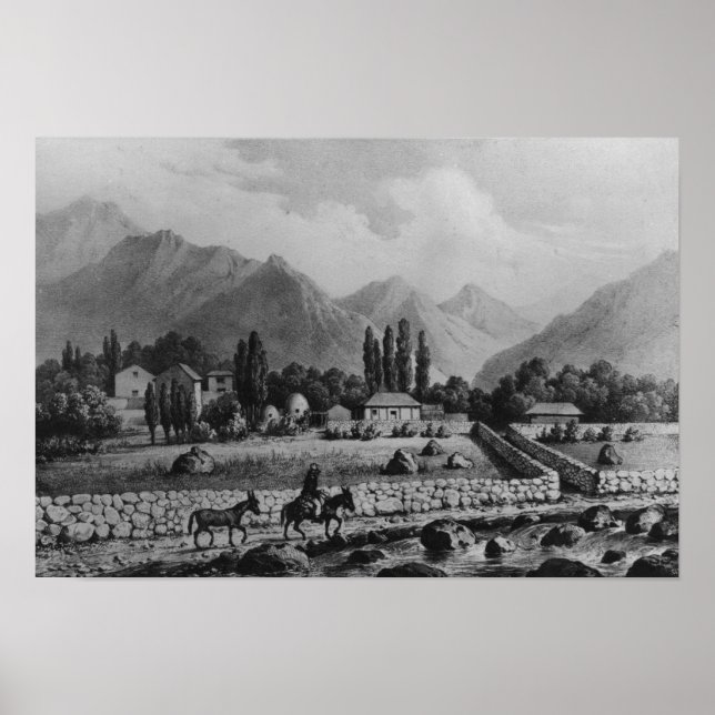 Poster Guanta , de "Historia do Chile", 1854 (Frente)