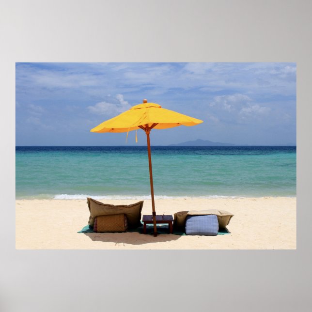 Poster Guarda-chuva amarela (Frente)