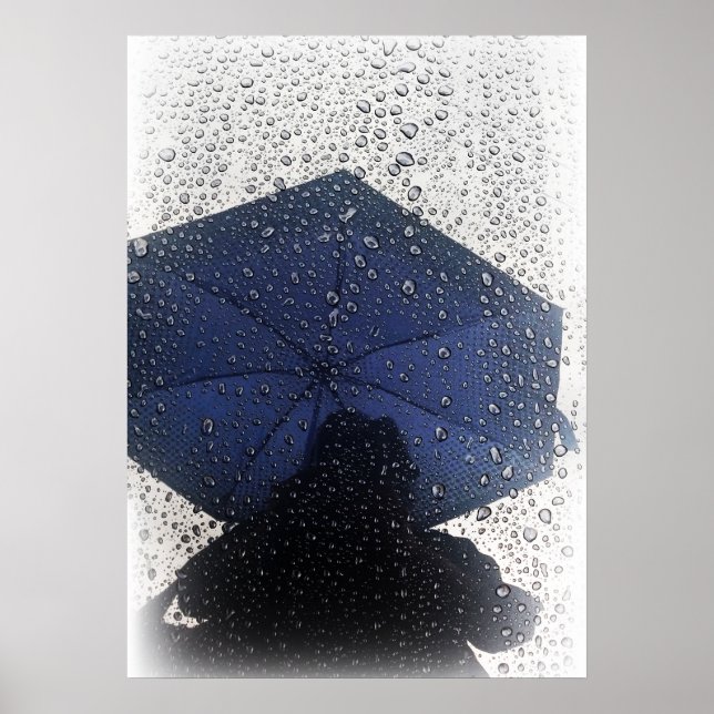 Poster Guarda-chuva azul (Frente)