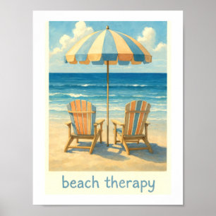 Poster Guarda-chuva de Cadeira Adirondack de Terapia de P