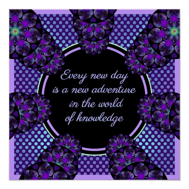 Póster Guarda-chuva roxo & corações .7 (Frente)