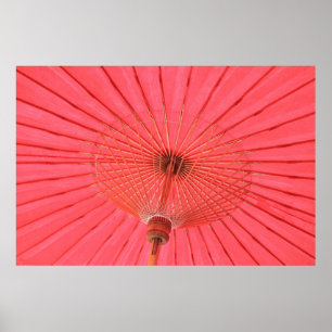 Póster Guarda-chuva vermelho