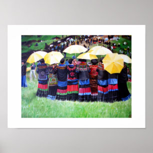 Poster Guarda-chuvas Amarelos (concurso de beleza)