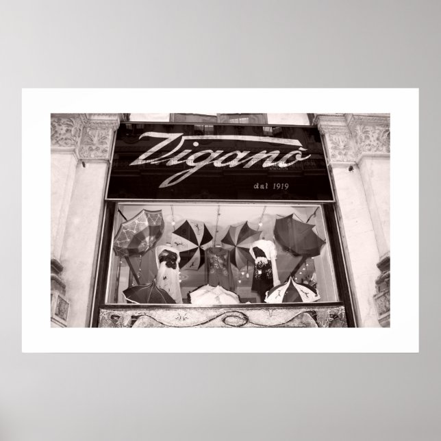 Poster Guarda-chuvas Compres da janela (Frente)