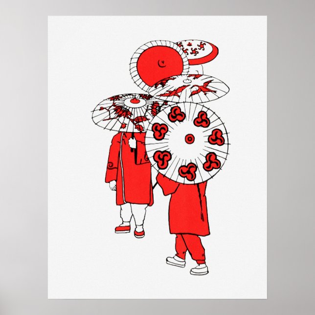 Poster Guarda-chuvas japonês (Frente)