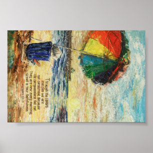 Póster Guarda-chuvas Lamentações 3:22-23