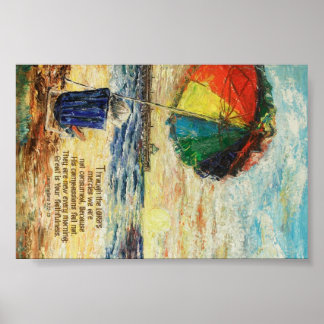 Póster Guarda-chuvas Lamentações 3:22-23