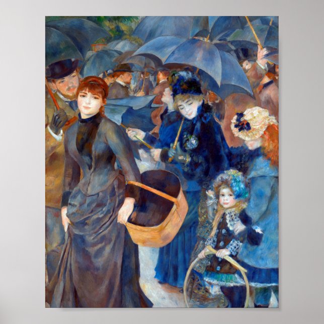 Poster Guarda-chuvas por Pierre-Auguste Renoir (Frente)