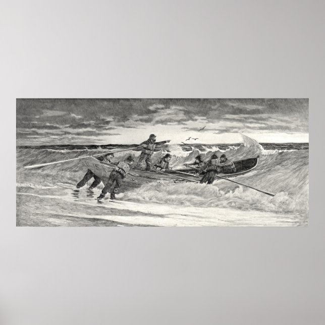 Poster Guarda Costeira 1887 (Frente)