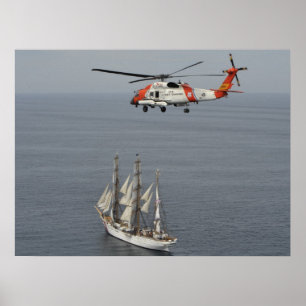 Póster Guarda costeira MH-60T Jayhawk & Cutter Eagle