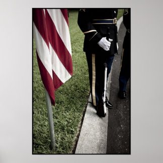 Póster guarda de cor do exército