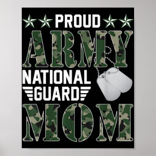 Poster Guarda Nacional do Exército Orgulhoso Mãe Família 