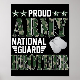Poster Guarda Nacional Irmão do Exército Orgulhoso Famíli