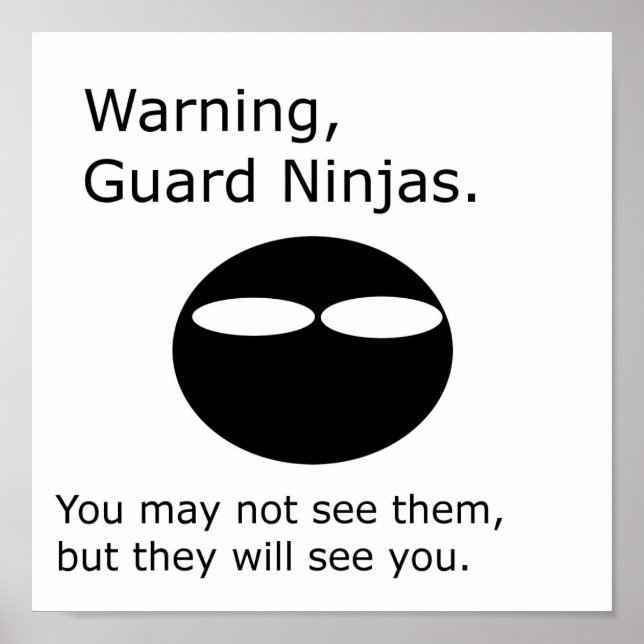 Poster Guarda Ninjas (Frente)