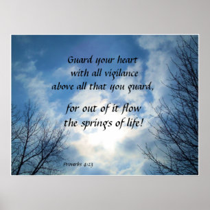 POSTER GUARDA O SEU CORAÇÃO