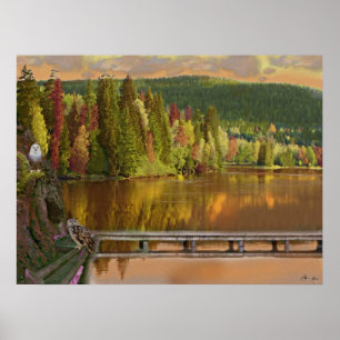 Póster Guardando o lago